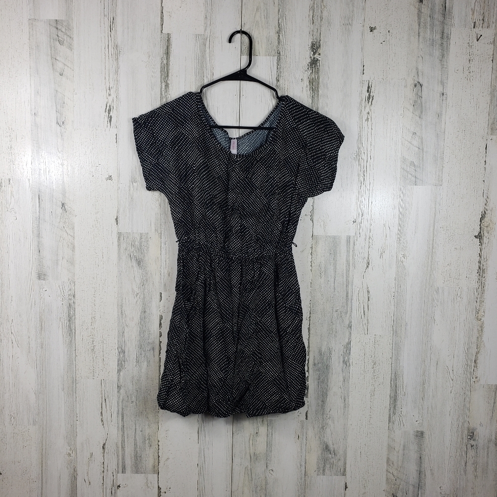 xhilaration black, white summer mini dress women's size small
